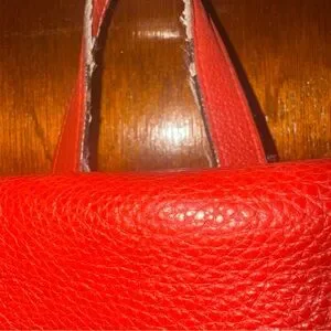 Coach | Bags | Coach Red Backpack With Structured Leather  display picture 1